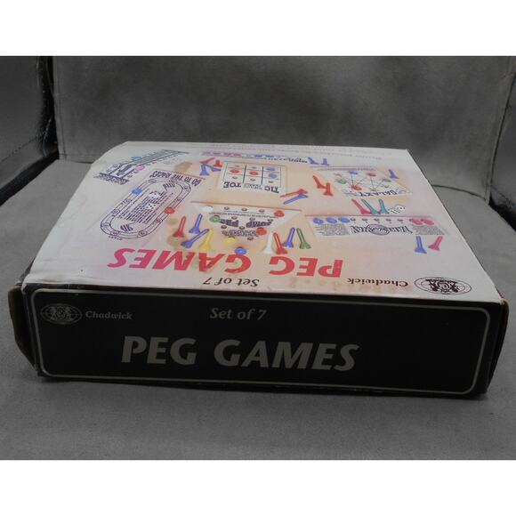 Chadwick Peg Games Set of 7 #97980 Vintage 1989 Brain Teasers Puzzles - Picture 7 of 7